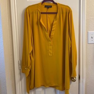 ELOQUII mustard tunic size 24